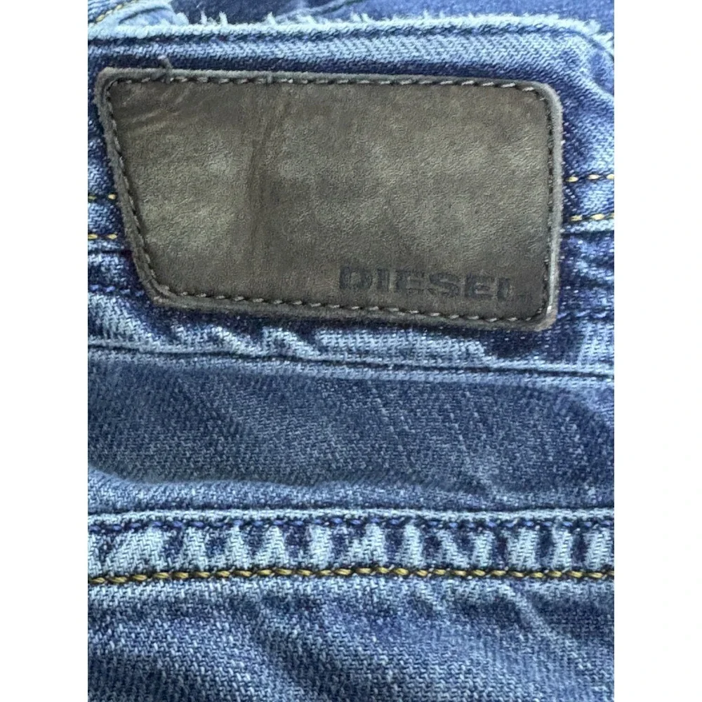 Diesel Jeans Men 32 32‎ Blue Shioner Slim Skinny Denim Cotton Distressed ORN31